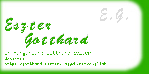 eszter gotthard business card